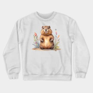 Happy Groundhog Day Crewneck Sweatshirt